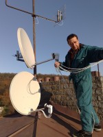 SAT +  DVB-T +  INTERNET  rozvody v domě o 12 bytech na ulici Mášova 17, Brno